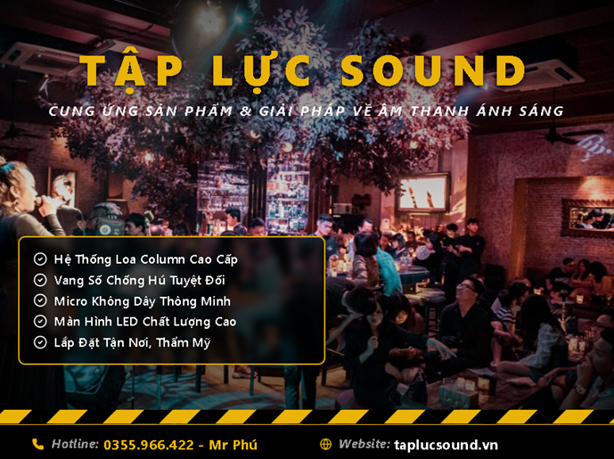 Dự án Âm Thanh Quán Cafe Acoustic / Live Music tại Hà Nội 